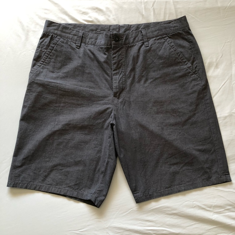 Grey Flat Front Shorts